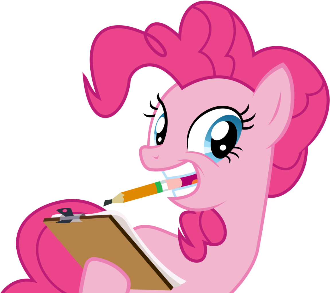 Sketchmcreations, Clipboard, Mouth Hold, Pencil, Pinkie - Cartoon (1167x1024)