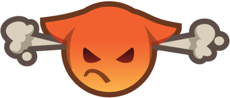 Angry Emoji Clipart Animal Jam - Animal Jam Mad Emote (500x449)