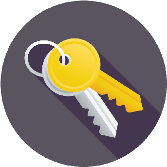 Flat Keys Icon - Illustration (399x399)