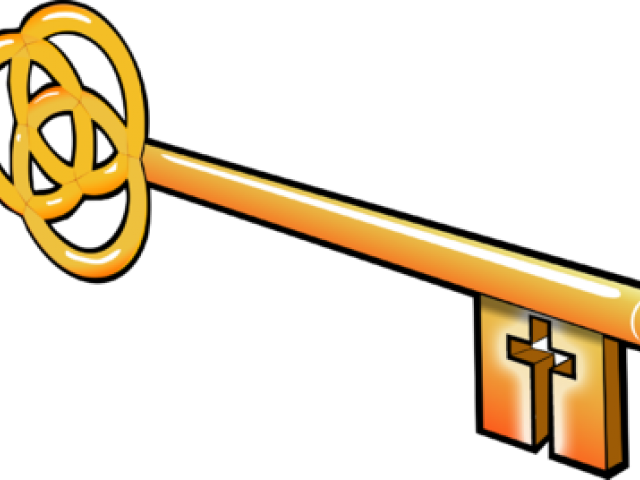 Keys Clipart Church - Old Key Clip Art (640x480)