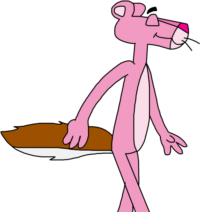 The Pink Panther With A Genuine Fox Tail By Marcospower1996 - The Pink Panther With A Genuine Fox Tail By Marcospower1996 (894x894)
