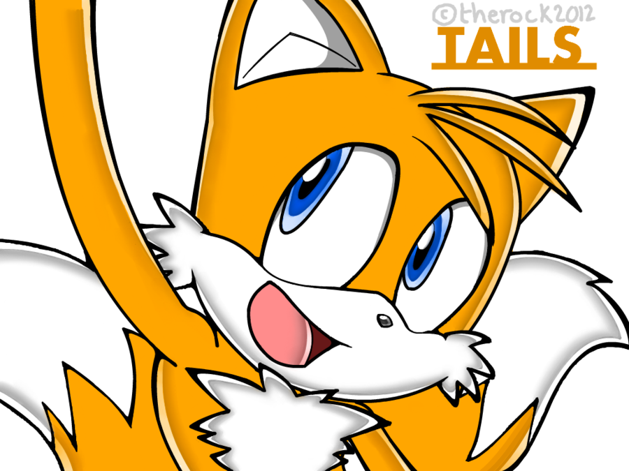 Tails The Fox By Therock2012 - Cartoon (900x675)