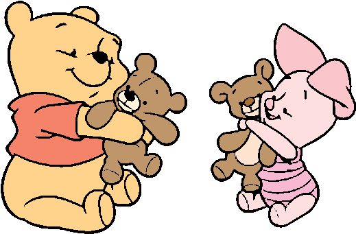 Baby Piglet Clipart - Winnie The Pooh And Piglet Baby (539x368)