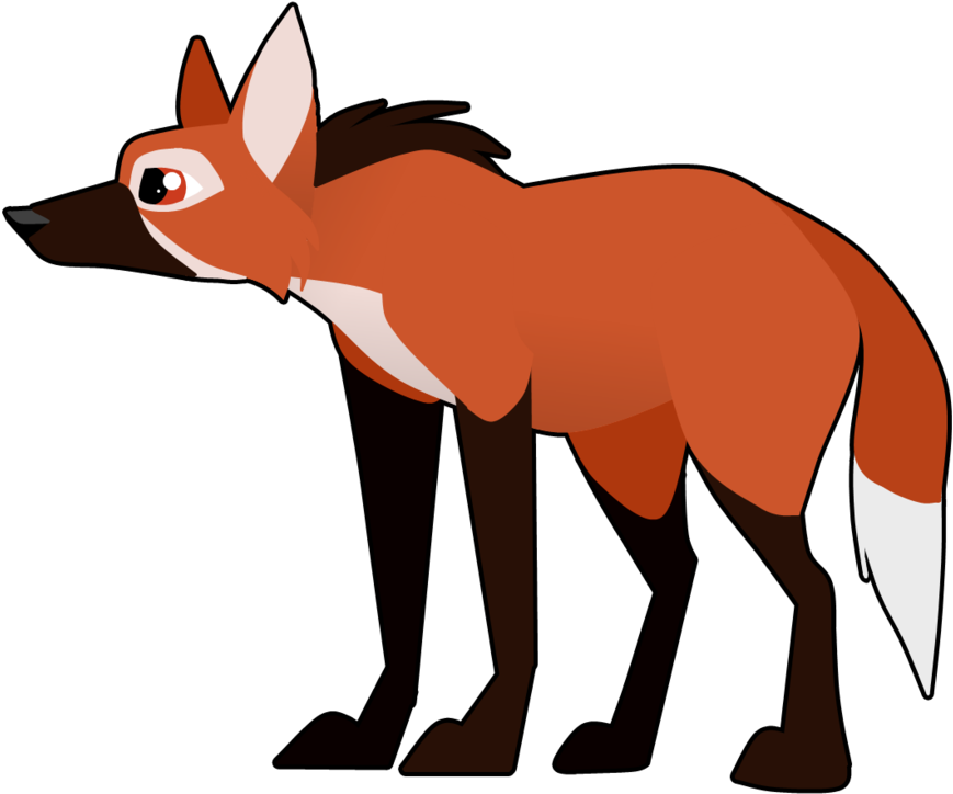 Maned Wolf By Mimi-fox - Red Fox (900x736)