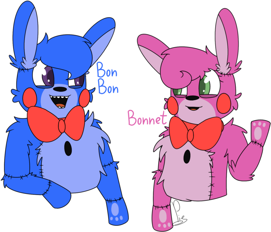 Bon Bon And Bonnet By Soundwavepie - Fnaf Bon Bon X Bonnet (992x805)