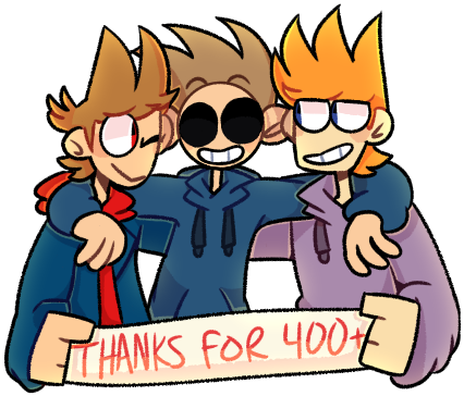 From The Bottom Of My Heart, Thank You Guys For Following - Cartoon (460x399)