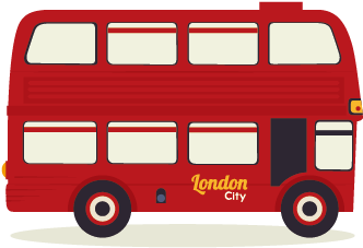 London Double Decker Bus Illustration - Double Decker Bus Png (500x500)