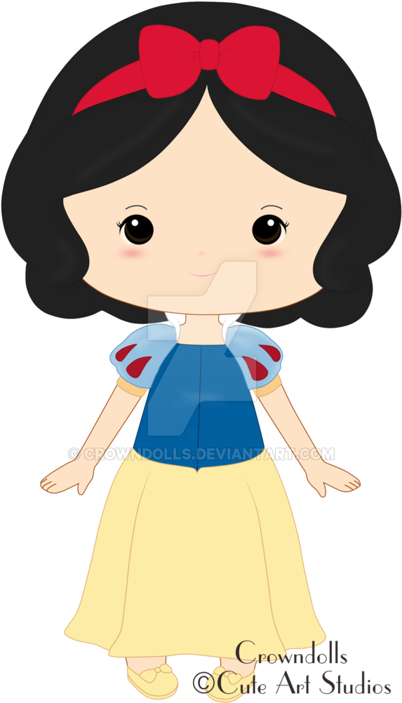 Dall Clipart Snow White - Cute Clipart Snow White (600x1037)