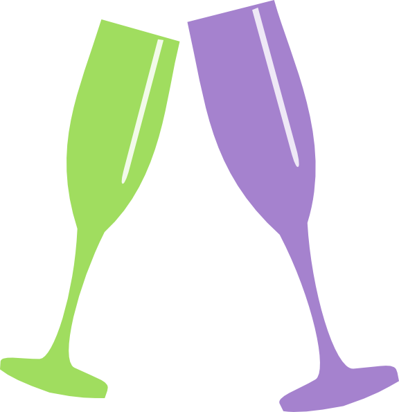 Champagne Clipart Purple Champagnesvg - Personalised Hen Party Night Do Sash In Pink/birthday (576x595)