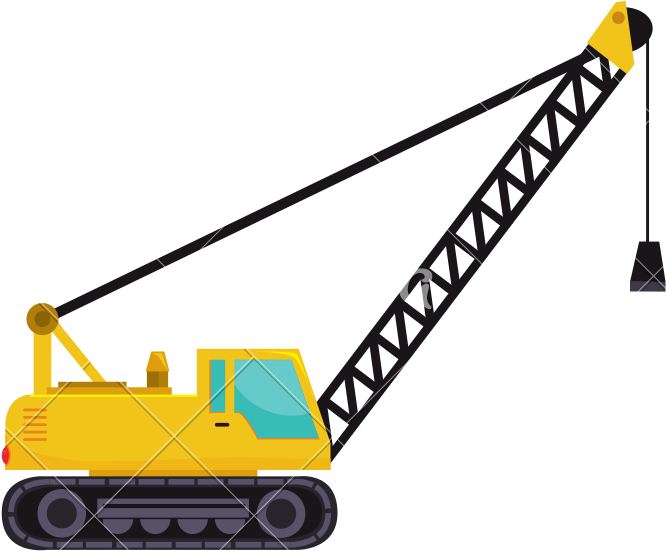 Cargo Crane Truck - Vector Graphics (800x800)