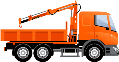 Crane Trucks - Construction Trailer (400x306)