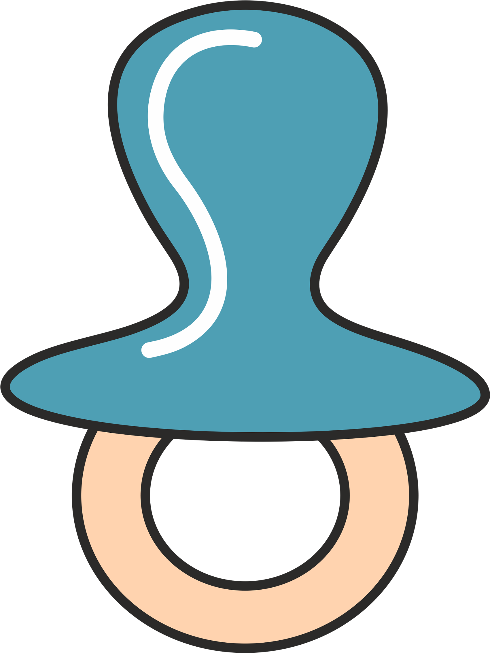 Pacifier Png - Blue (2956x2956)