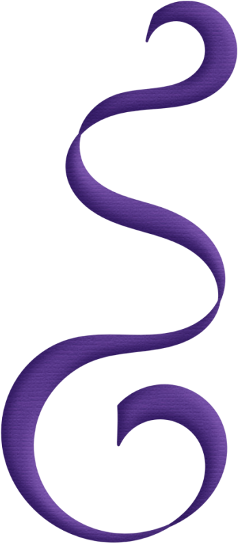 Aw Circus Streamer 2 Purple - Purple Streamer Clip Art (353x800)