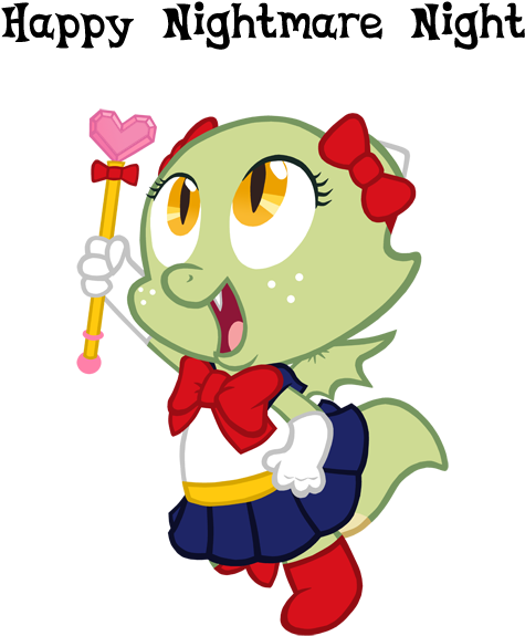 Happy Nightmare Night By Queencold - Cartoon (500x600)