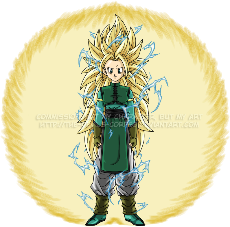 Shin Ss3 Saphi By The Devils Corpse - Lightning Aura Dragon Ball (800x807)