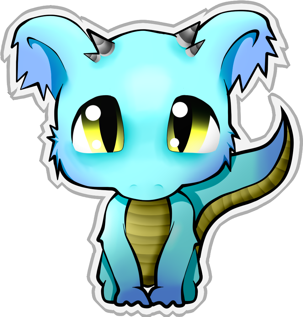 Cute Baby Dragon By Sugarysienna Cute Baby Dragon By - Cartoon (991x1033)