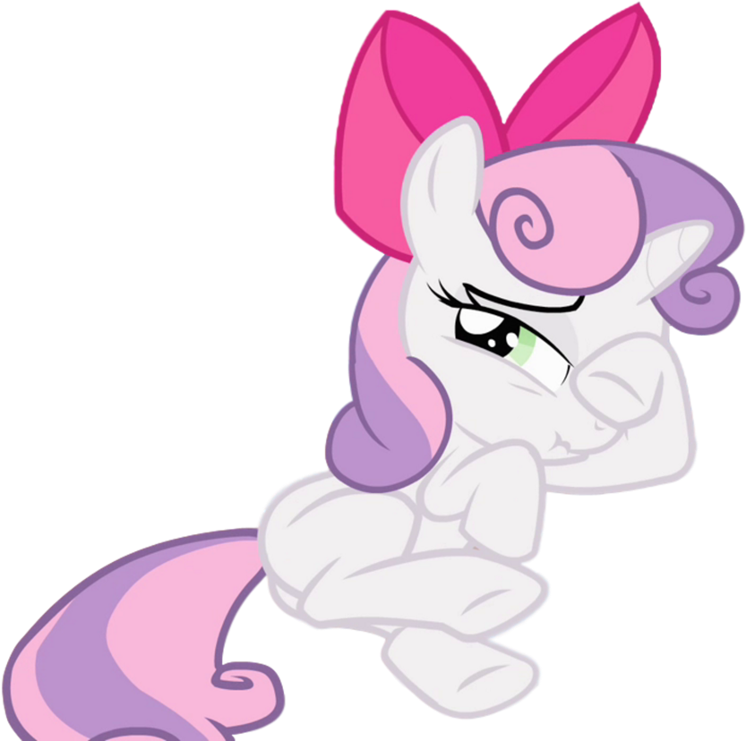 Sweetie Belle By Awsomejosh13 - Sweetie Belle With Bow (938x852)