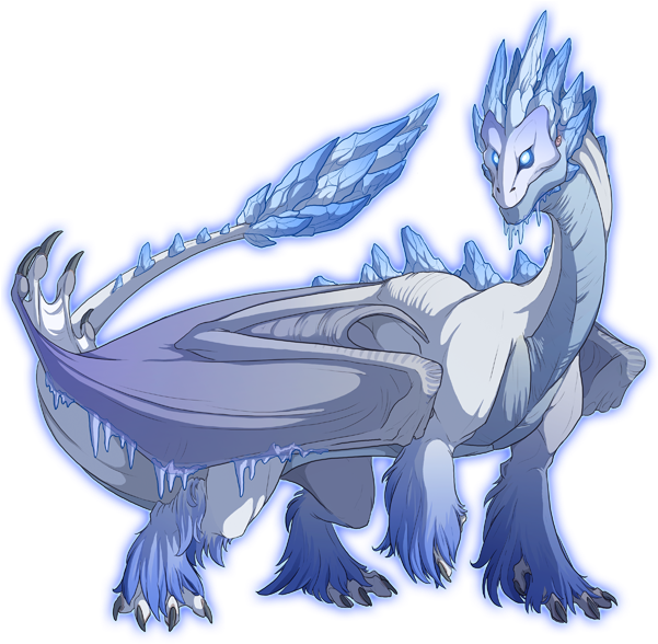 Cute Baby Water Dragon For Kids - Flight Rising Ice Flight (600x600)