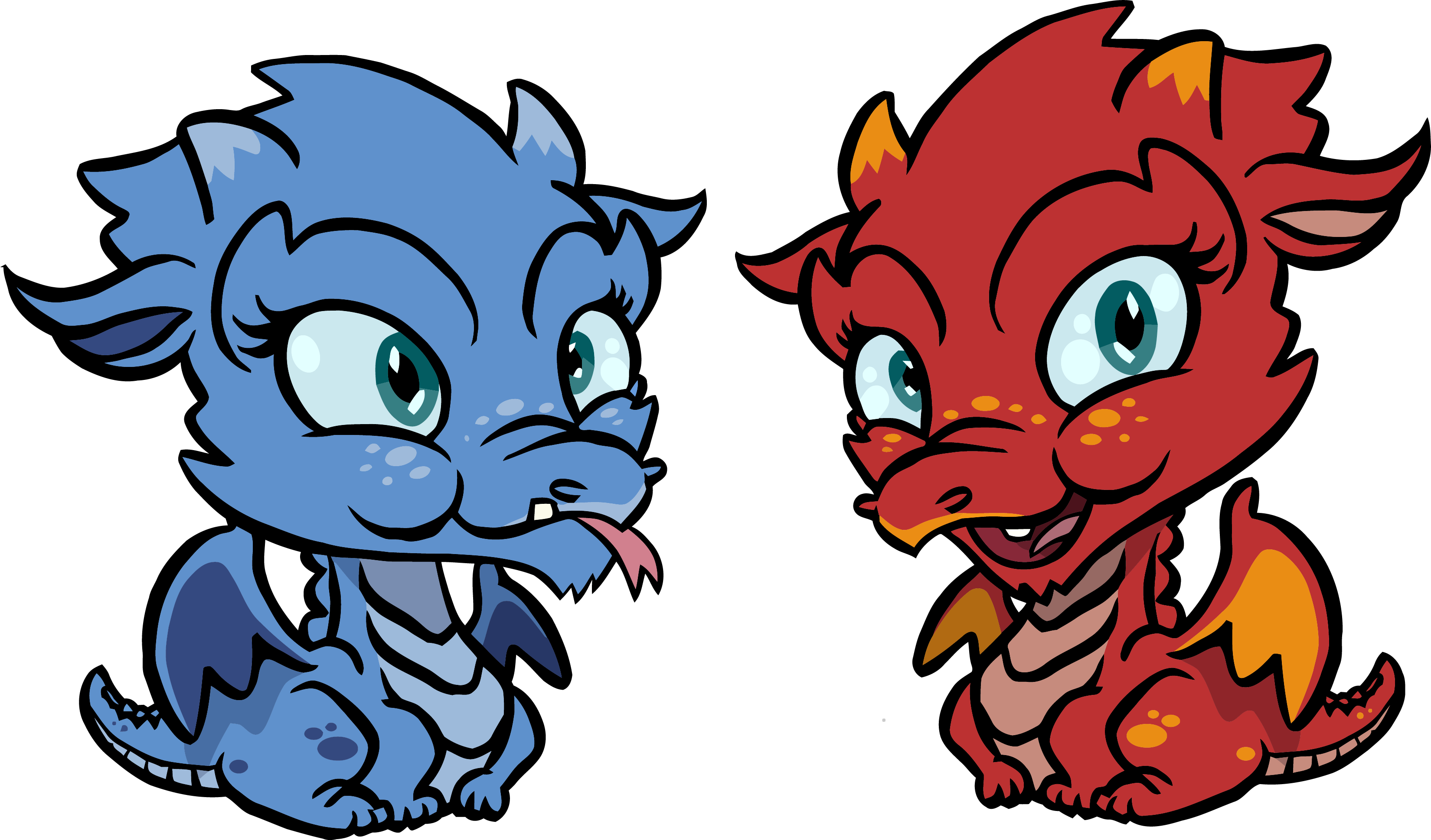 Energy Cute Dragons Pictures Chibi Kids Clipart Png - Cute Cartoon Baby Dragon (3300x1939)