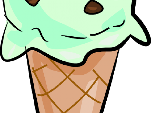Ice Clipart Creal - Mint Chocolate Chip Ice Cream Clip Art (640x480)