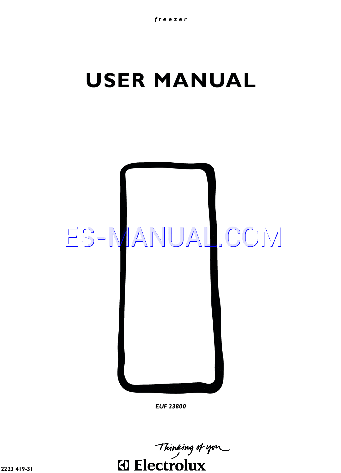 Read Online User's Manual For Electrolux Euf 23800 - Screenshot (1240x1754)
