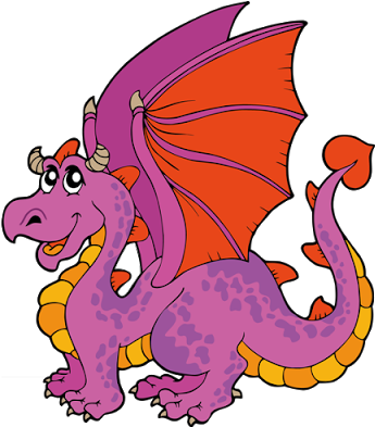 Dragon Clipart Flame - Nice Cartoon Dragon (400x400)