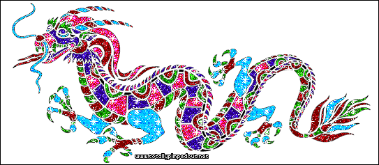 Chinese Dragon Clipart Animated Gif - Chinese Dragon Tattoo Designs (543x237)