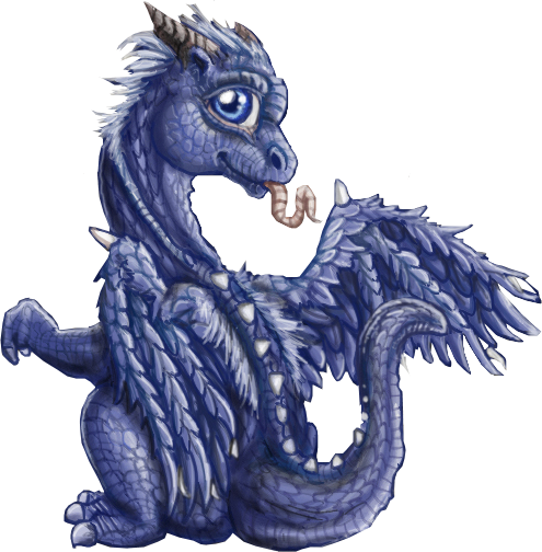 Blue Dragon Clipart Water Dragon - Cute Baby Water Dragon (495x504)