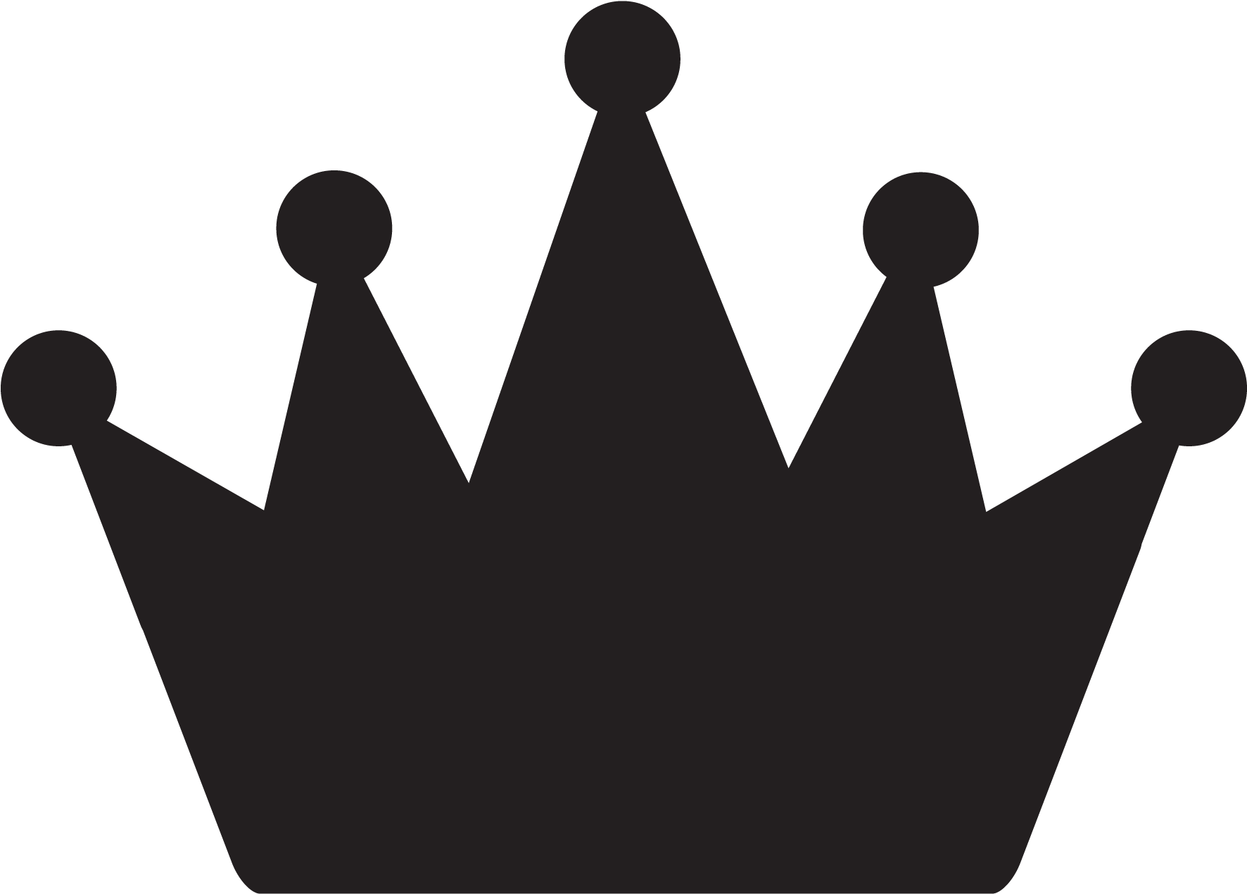 Chalkboard Princess Crown Wall Art Decal Wallquotescom - Princess Crown Decal (1875x1875)