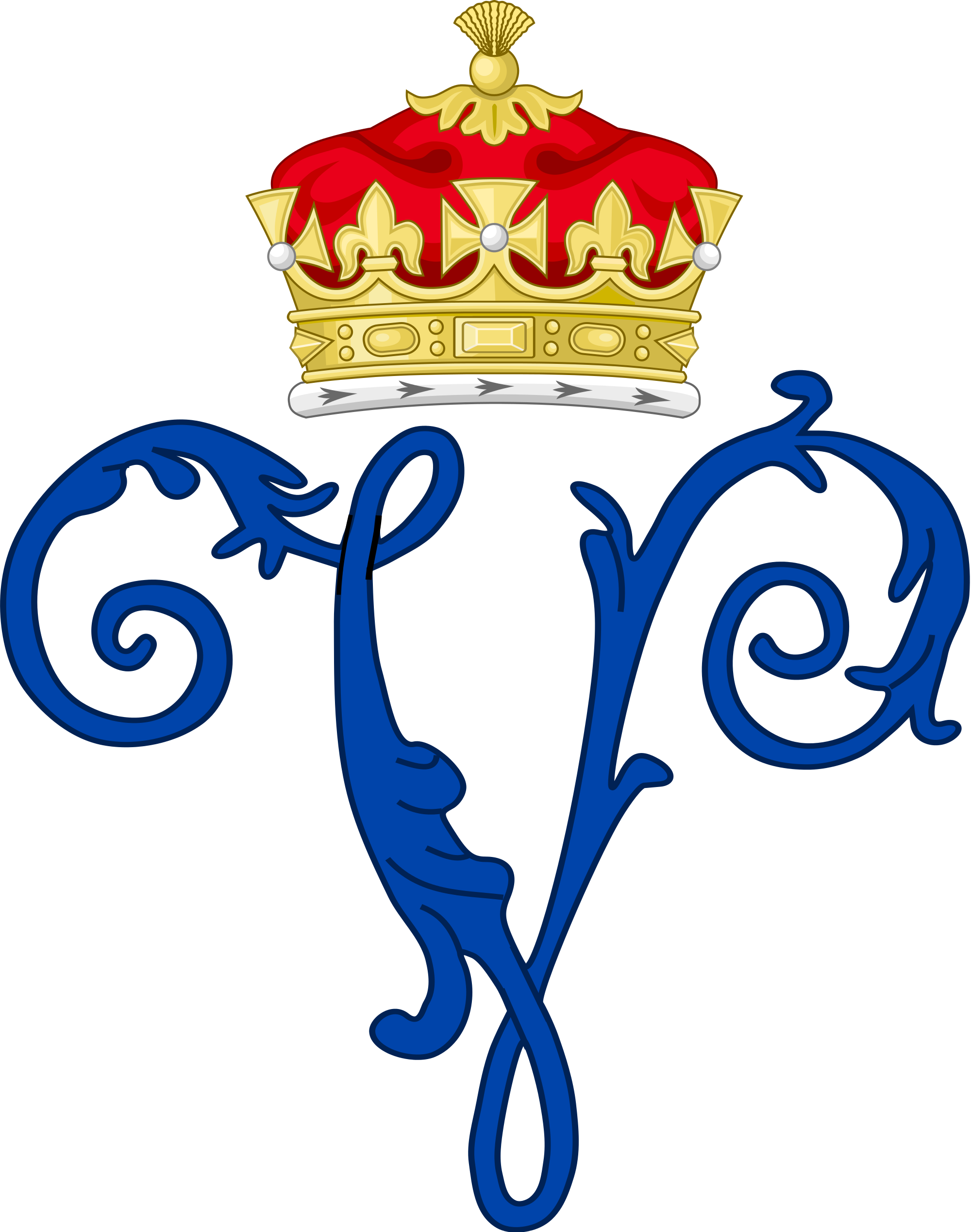 Open - Royal Monogram Of Queen Victoria (2000x2536)