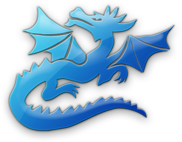 Blue Dragon Clipart Transparent - Black Dragon Queen Duvet (420x420)