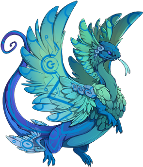 Water Tidelord Color Dragons Dragons For Sale Flight - Flight Rising Coatl Gems (350x350)
