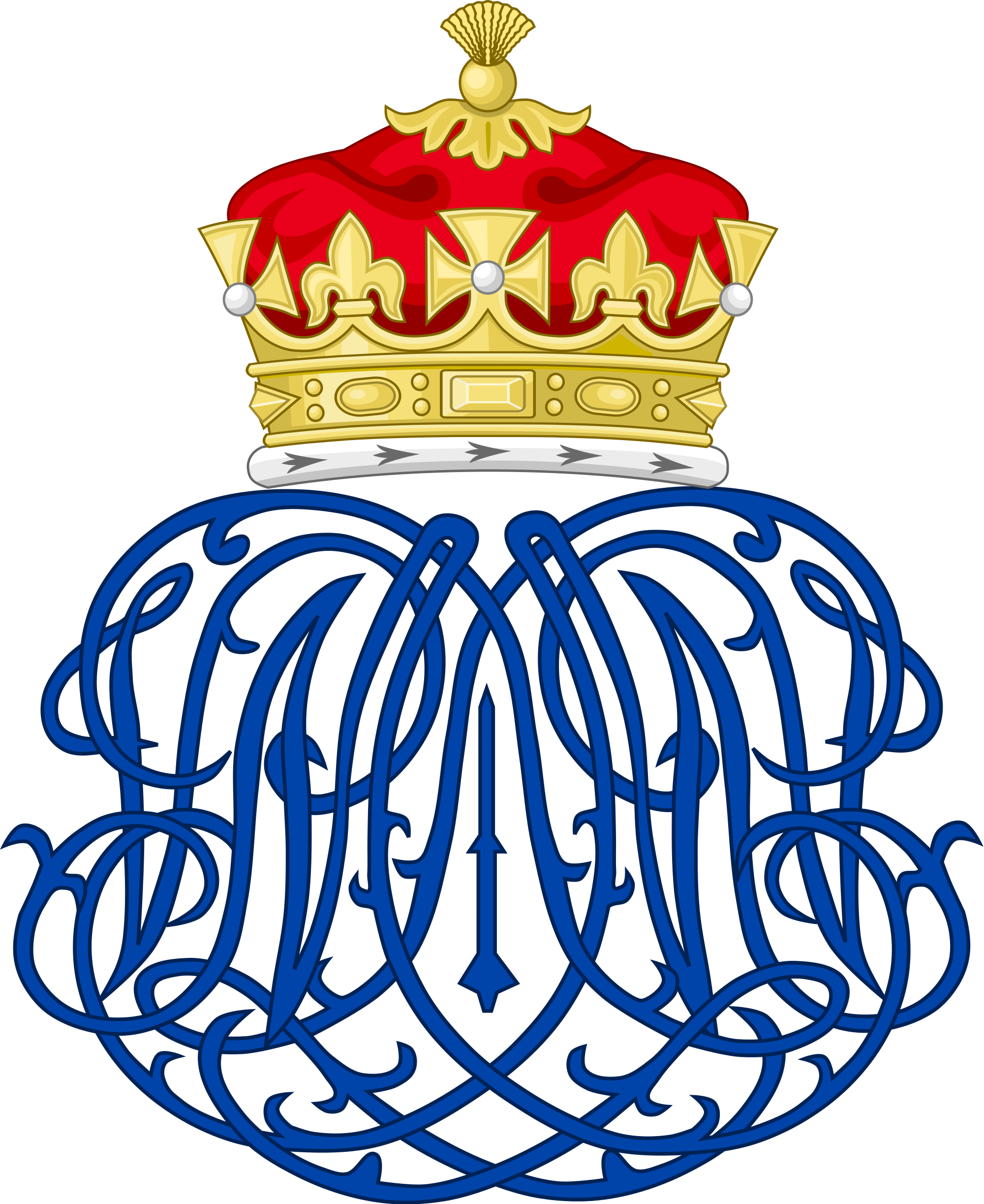 Open - Cafepress Royal Wedding Crown Throw Pillow (2000x2446)