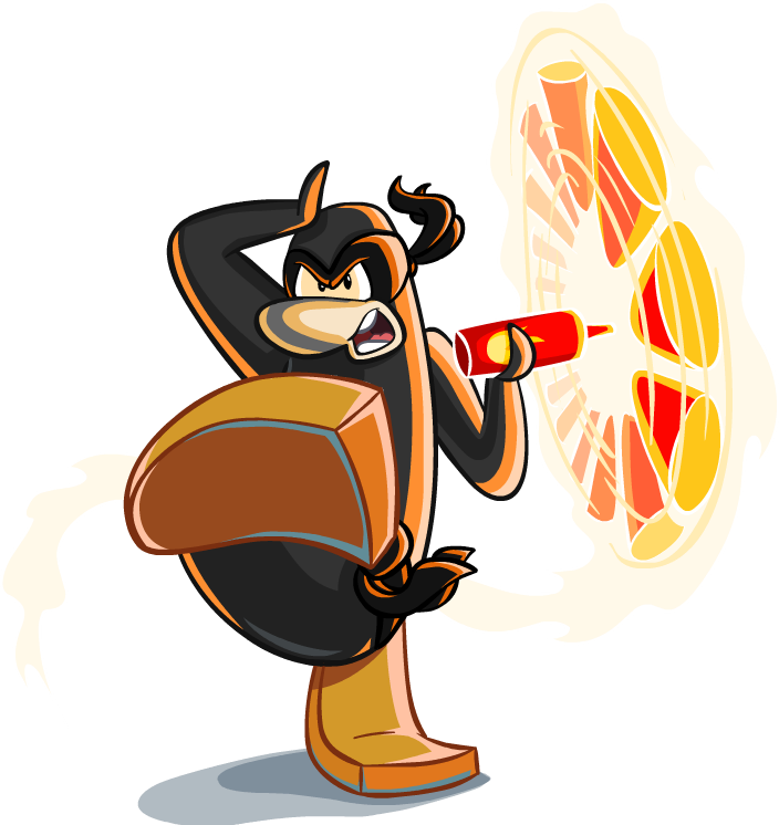 C-j Snow Beta Fire Ninja - Clip Art (704x746)