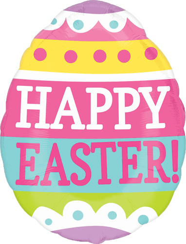 Happy Easter Balloon - Egg (382x500)