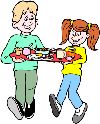 Breakfast - Cafeteria Clipart (350x431)