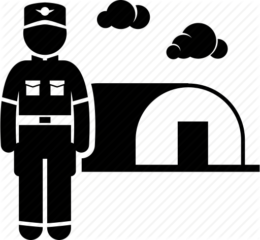Military Clipart Army Base - Military Camp Icon Png (512x473)