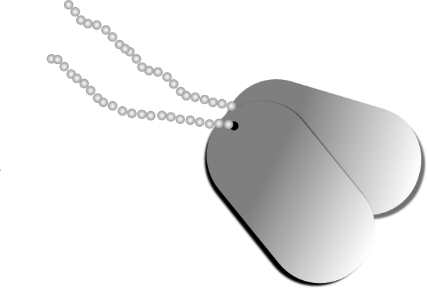 Military Dog Tags Clipart 4 By Michael - Military Dog Tags Clip Art (600x404)