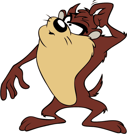 Cartoon Character Taz Mania Vector - Tasmanian Devil Looney Tunes (445x469)
