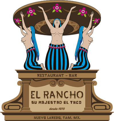 Logo Restaurant El Rancho - Illustration (398x424)