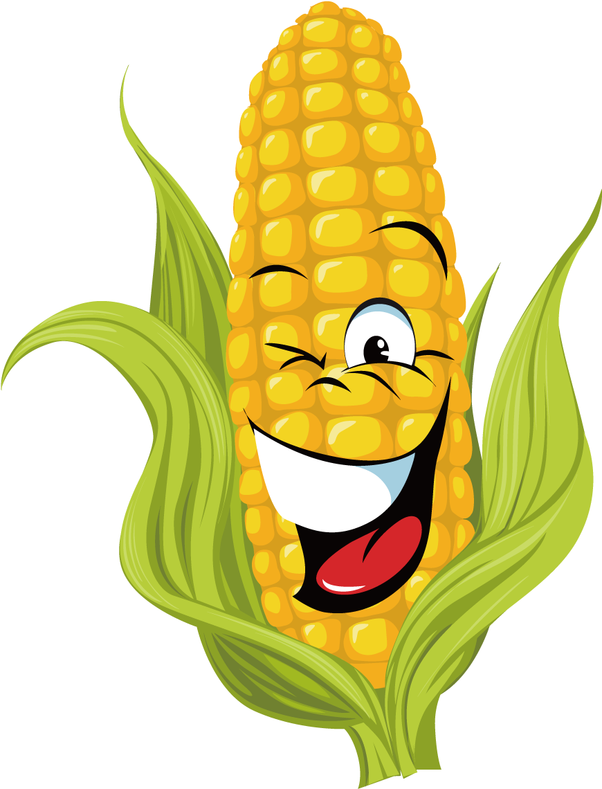 Corn On The Cob Maize Sweet Corn Clip Art - Corn Cartoon Png (1276x1276)
