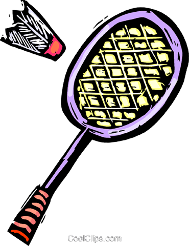 Shuttle Bat Clipart 3 By Megan - Badminton Racket Clip Art (537x700)