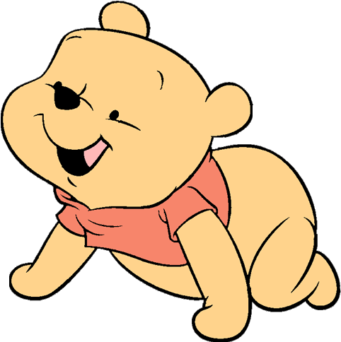 Baby Clipart Pooh - Baby Pooh (500x505)