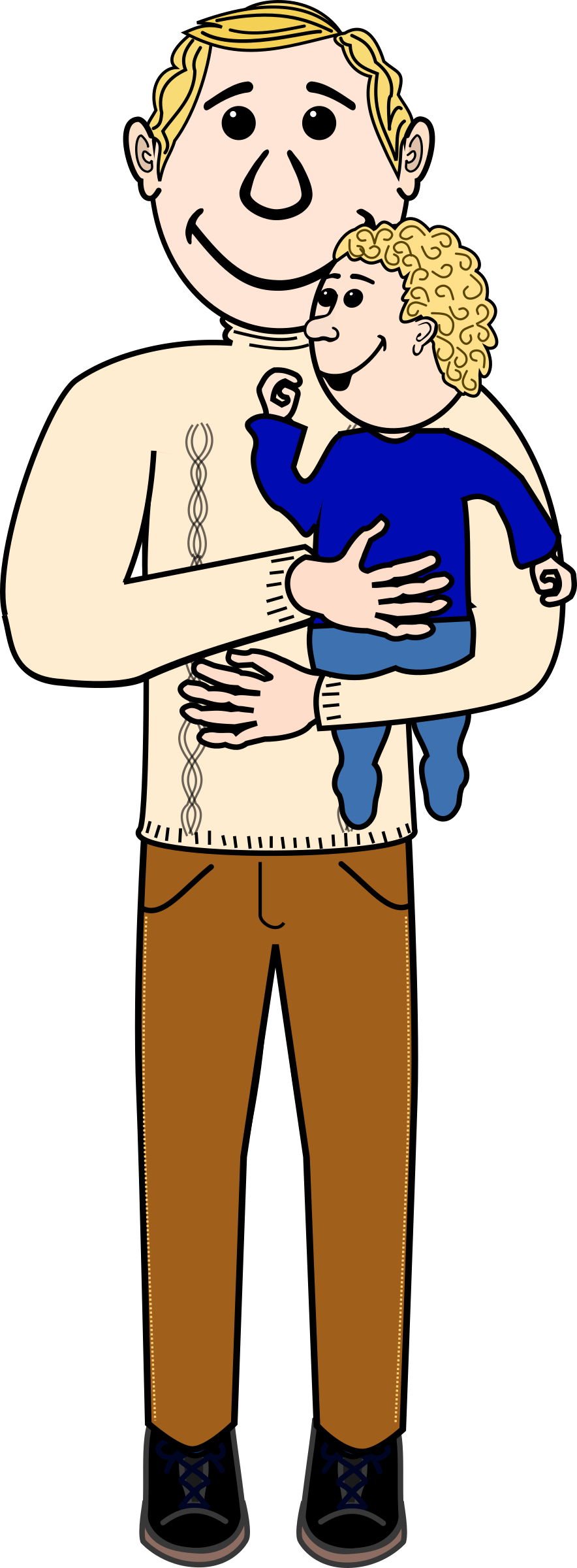 Father And Child Png Image - Father Png (884x2400)