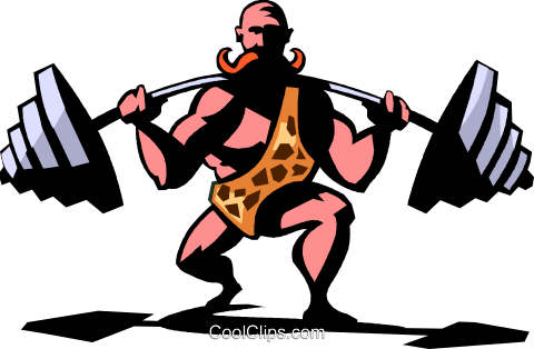 Strong Man Royalty Free Vector Clip Art Illustration - Homem Forte Png (480x314)