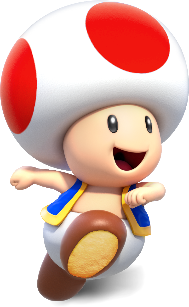 Notamariofan Toad Render - Super Mario 3d World Crown (789x1283)