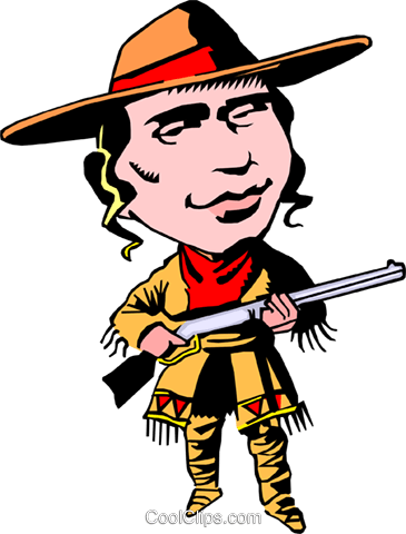 Calamity Jane Royalty Free Vector Clip Art Illustration - Calamity Jane Clipart (365x480)