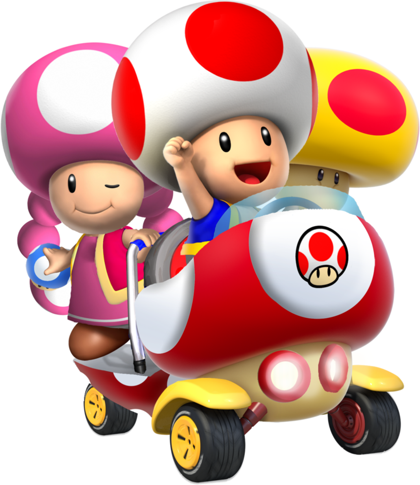 Mario Kart Toad And Toadette (832x960)