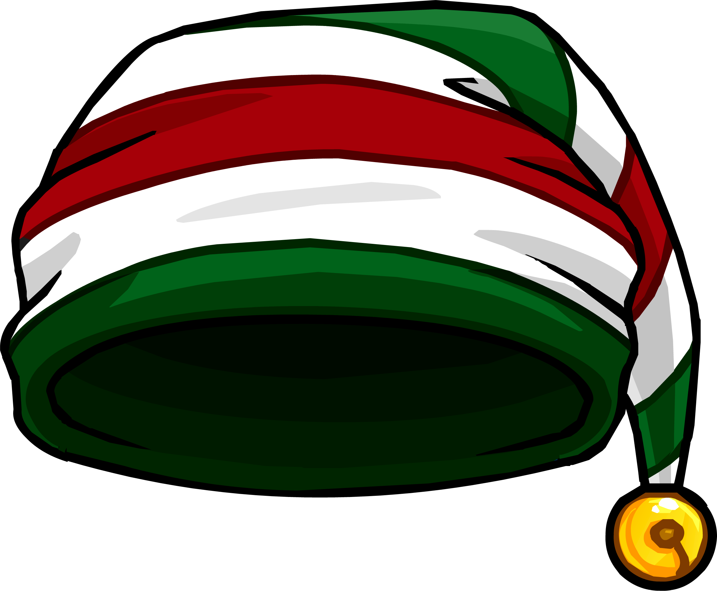 Candy Cane Cap - Night Cap Clipart (2454x2024)
