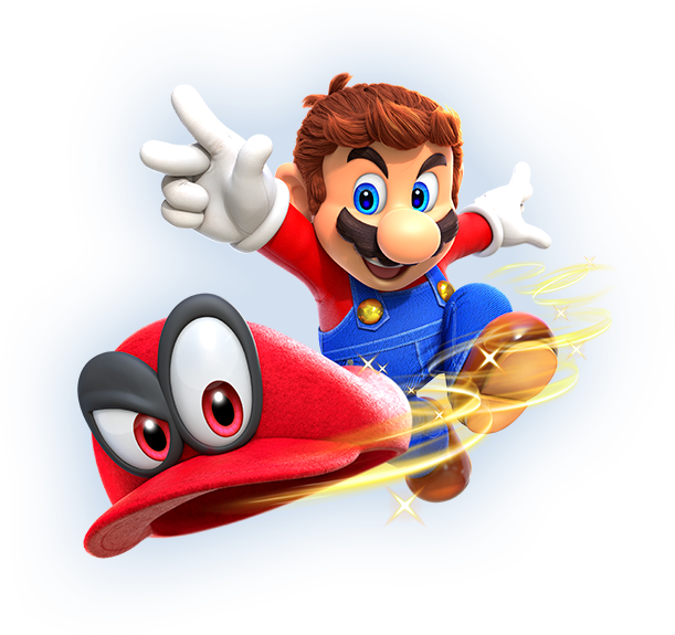 Super Mario Odyssey Artwork2 - Super Mario Odyssey Mario (611x575)